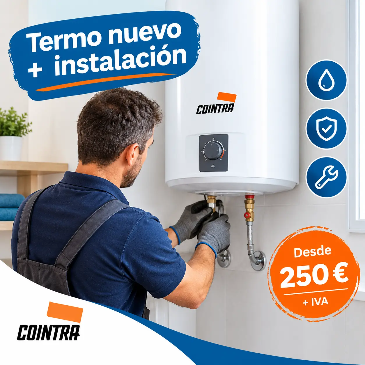 Termo nuevo con instalación en Torremolinos